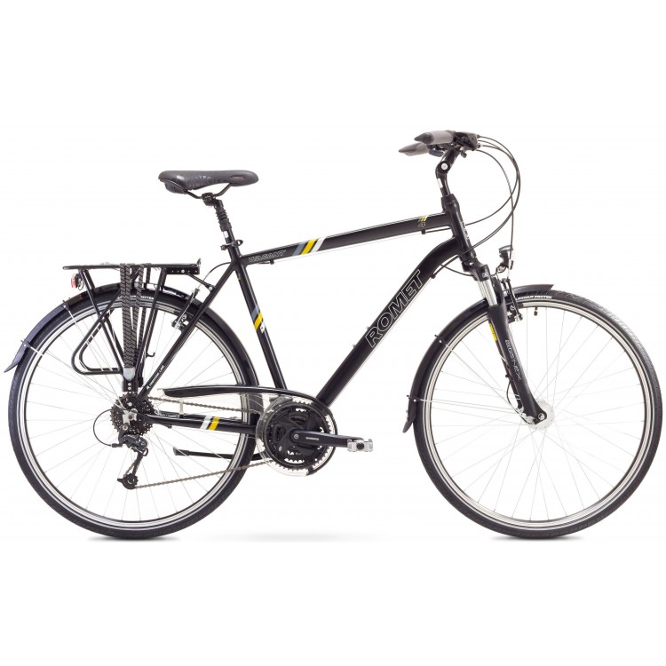 Trekingový bicykel 28" Romet Wagant 4 čierno-žltý hliníkový 23"